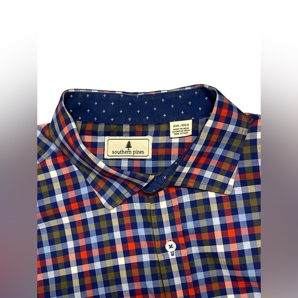 2 for $25 Men's Multicolor Plaid dress Shirt size  XXL - Picture 2 of 2